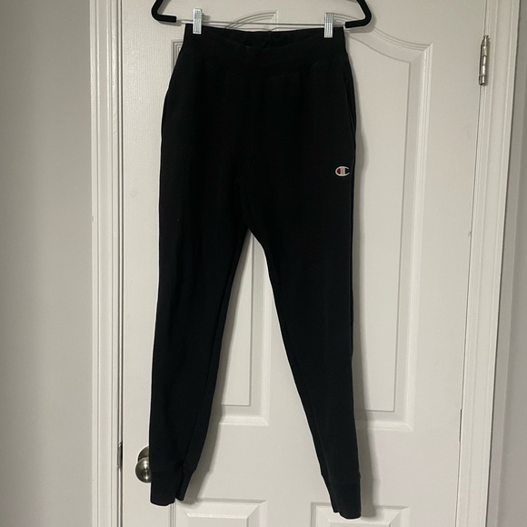 Champion Men’s Black Sweatpant Joggers Medium - Picture 2 of 6